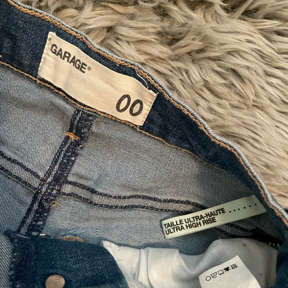 Garage Ultra High Rise Denim Shorts - Picture 3 of 3